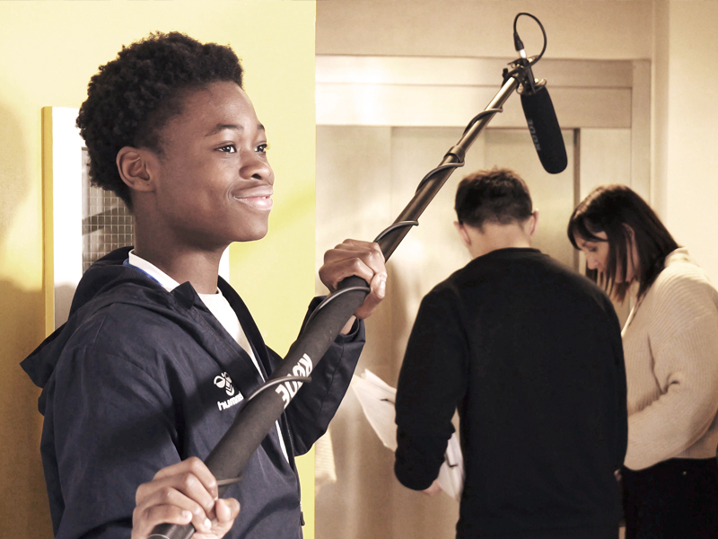 Photo de tournage du projet « Toute la lumière sur les SEGPA »