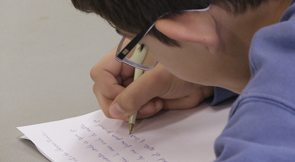 Atelier écriture d'un personnage